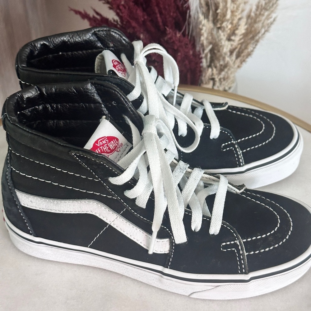 Vans Men's/Unisex Black and White Sk8-High-Top Sneakers size 6.5W 5M - Picture 5 of 7